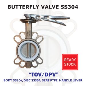 butterfly valve 304