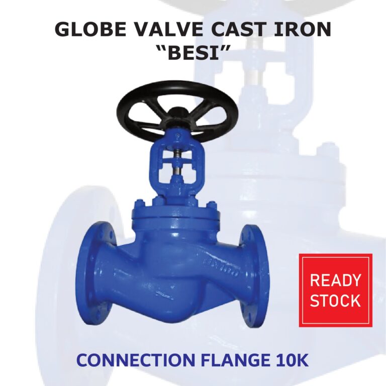 Globe valve cast iron connection flange 10k